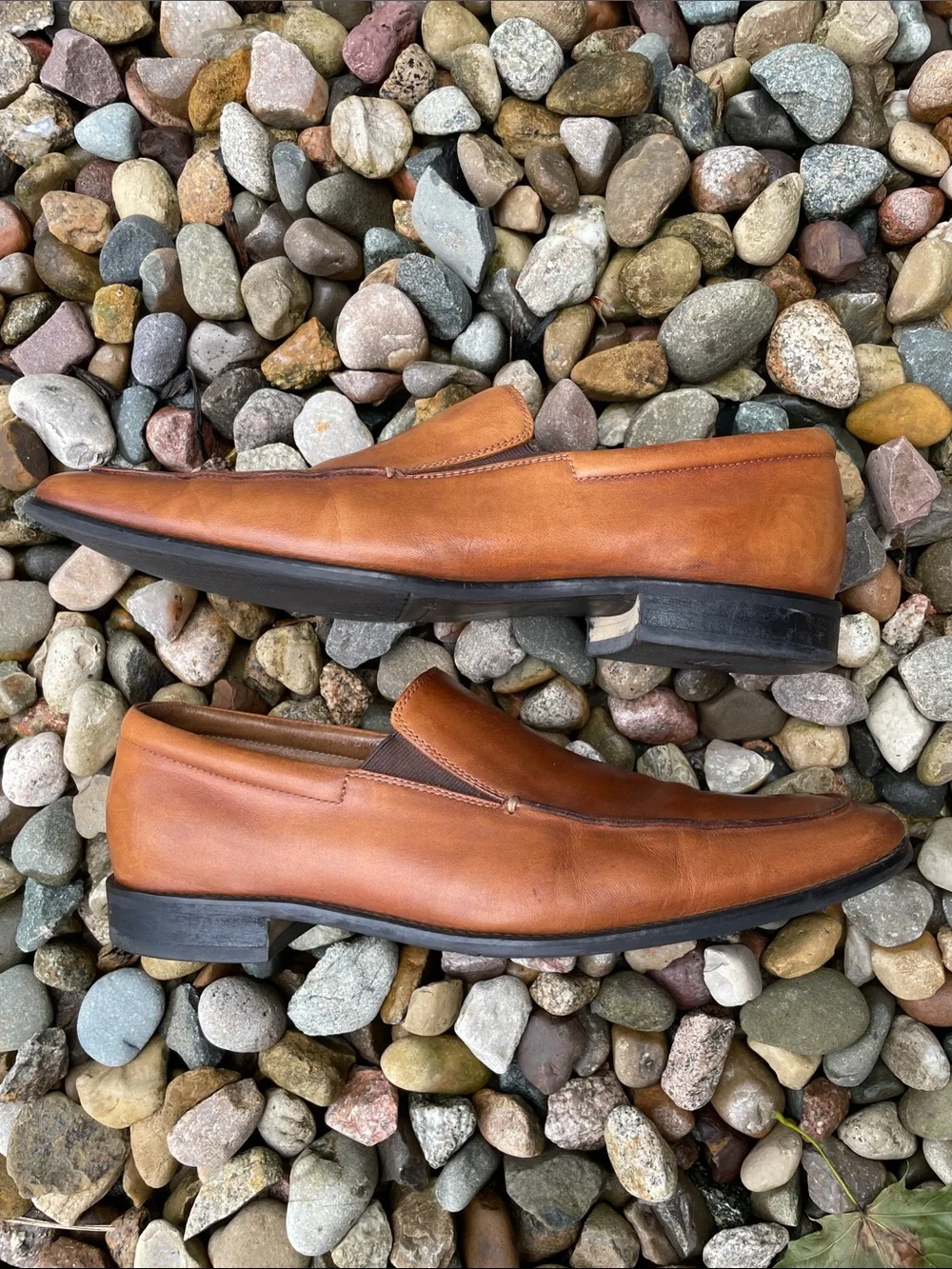 Gordon Rush Men’s Slip On Leather Loafers Marlow Vibram Sz 10.5